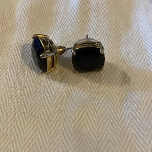 Kate Spade square studs - black